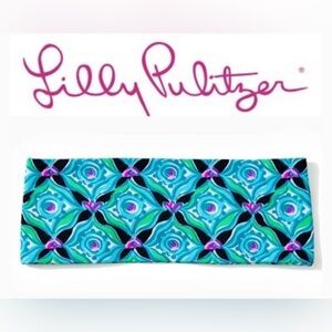 NWT Lilly Pulitzer Chilly Lilly Button Up Headband Onyx Let’s Get Wild